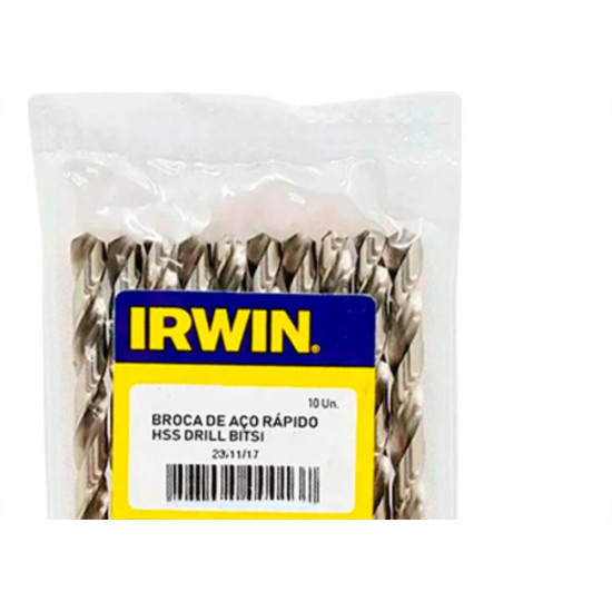 Irwin Broca Aco Rapido O 17/64 - Kit C/10 Pc