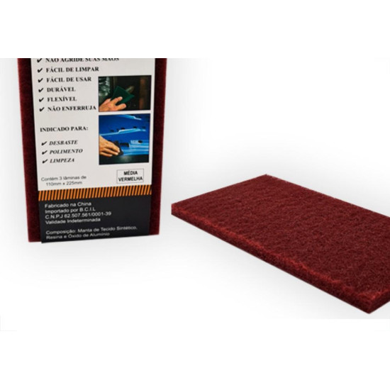 Starfer Lixa Manta Abr.Starf,Media 225X110 - Kit C/3 Pc Starfer Lixa Manta Abr.Starf,Media 225X110 - Kit C/3 Pc