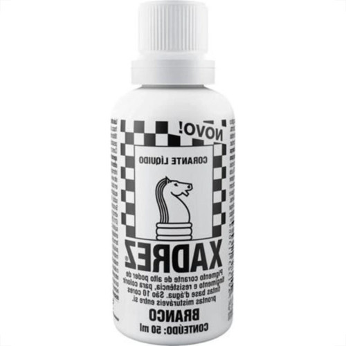 Globo Corante Xadrez Branco 50 Ml - Kit C/12 Pc