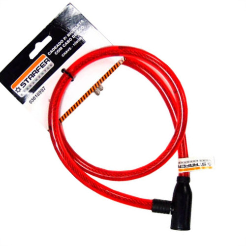 Starfer Cadeado P/Bike Chave 80Cm Starf Starfer Cadeado P/Bike Chave 80Cm Starf