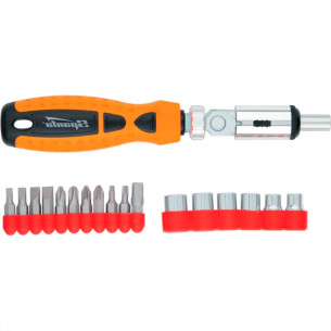 Mundo Das Ferramentas Jg Bits Sparta C/Catraca C/18Pcs Mundo Das Ferramentas Jg Bits Sparta C/Catraca C/18Pcs