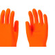Imbat Luva Latex Forrada Laranja 08 - Kit C/12 Pr