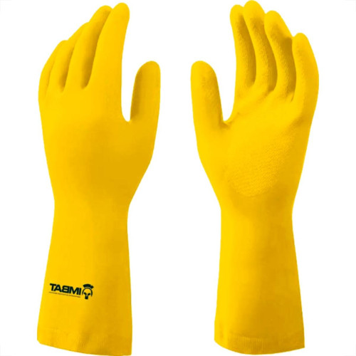 Imbat Luva Latex Forrada Amarela 07 - Kit C/12 Pr Imbat Luva Latex Forrada Amarela 07 - Kit C/12 Pr