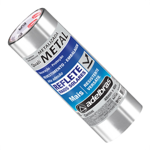 Adelbras Fita Adesiva P/Embalagem Metaliz. 48X40 - Kit C/5 Rl Adelbras Fita Adesiva P/Embalagem Metaliz. 48X40 - Kit C/5 Rl