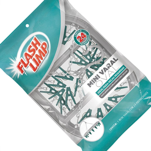 Flash Mini Varal Oval 24Pregad.-6803 Flash Mini Varal Oval 24Pregad.-6803