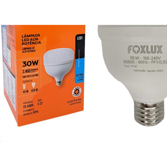 Foxlux Lamp Led A.Fator 30W 6500K