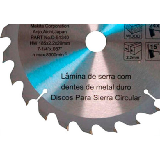 Makita Serra Widea 7.1/4X24X20 -340 Makita Serra Widea 7.1/4X24X20 -340