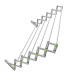 Secalux Varal Sanfonado Aluminio 1,00Mt Secalux Varal Sanfonado Aluminio 1,00Mt