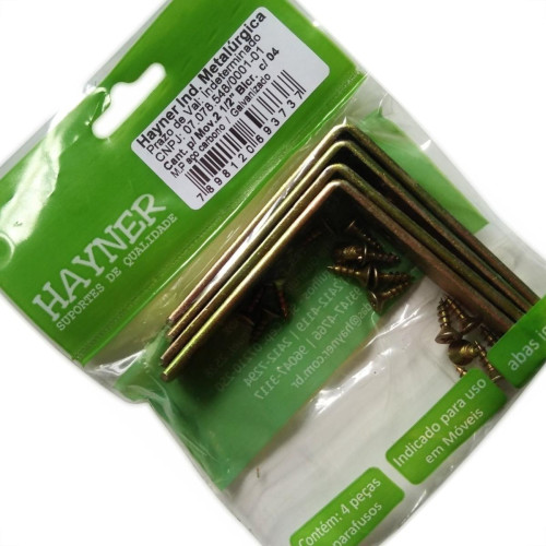 Hayner Cantoneira P/Moveis Bic,2.1/2 C/4 Hayn Hayner Cantoneira P/Moveis Bic,2.1/2 C/4 Hayn