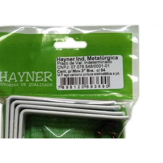 Hayner Cantoneira P/Moveis Br,3 C/4 Hayn Hayner Cantoneira P/Moveis Br,3 C/4 Hayn