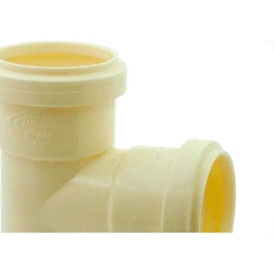 Amanco Tee De Esgoto 50 X 50 - Kit C/10 Pc Amanco Tee De Esgoto 50 X 50 - Kit C/10 Pc
