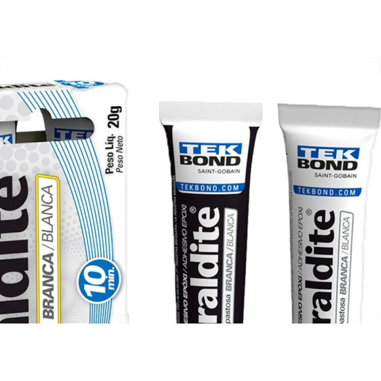 Tek Bond Araldite Fix Branca 20Gr Tek Bond Araldite Fix Branca 20Gr
