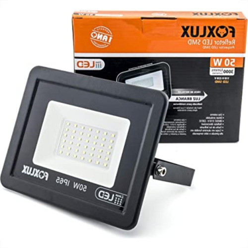 Foxlux Refletor Led 50W 6500K Preto