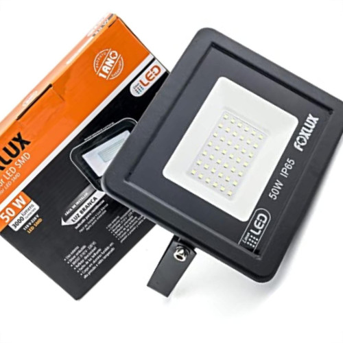 Foxlux Refletor Led 50W 6500K Preto
