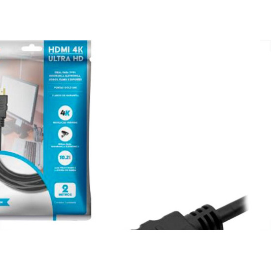 Santana Antenas Cabo Hdmi 4K 10Mts Pix Ultrahd