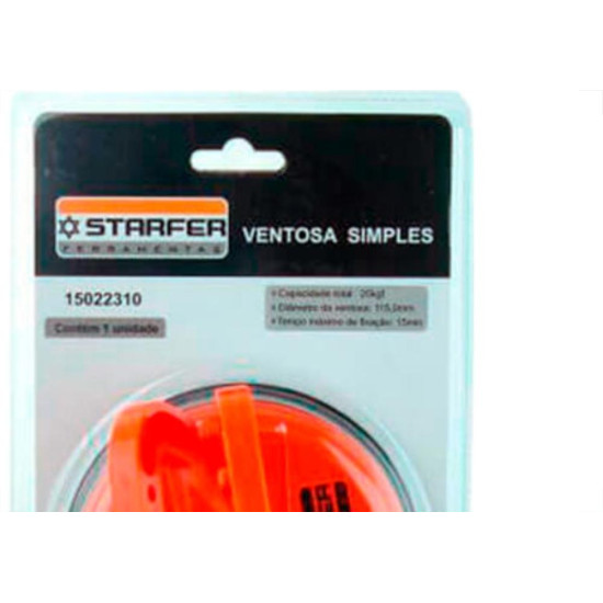 Starfer Ventosa P/Vidro P/ 25K Simp Starfer Ventosa P/Vidro P/ 25K Simp
