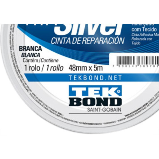 Tek Fita Adesiva Silver 48Mmx 5M-Brca