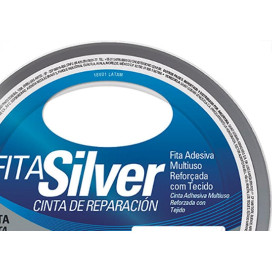Tek Fita Adesiva Silver 48Mmx 5M-Prata