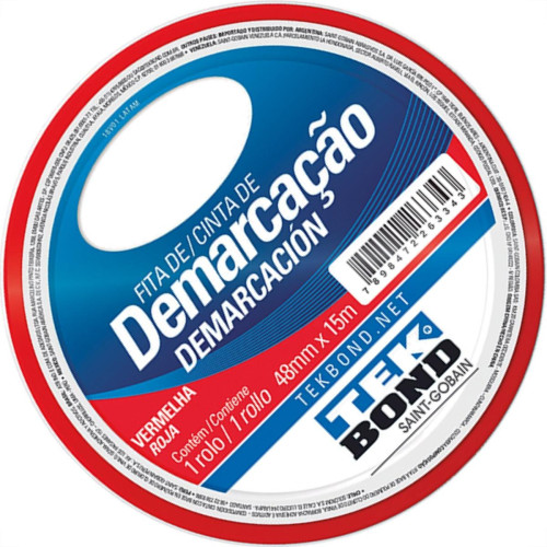 Tek Fita Demarcao Solo 48Mmx15M-Verm