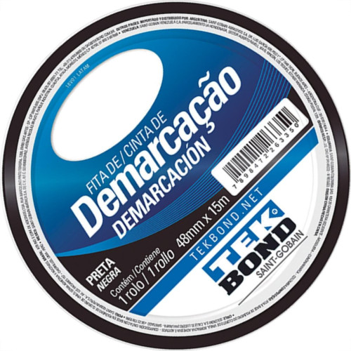 Tek Fita Demarcao Solo 48Mmx15M-Preta