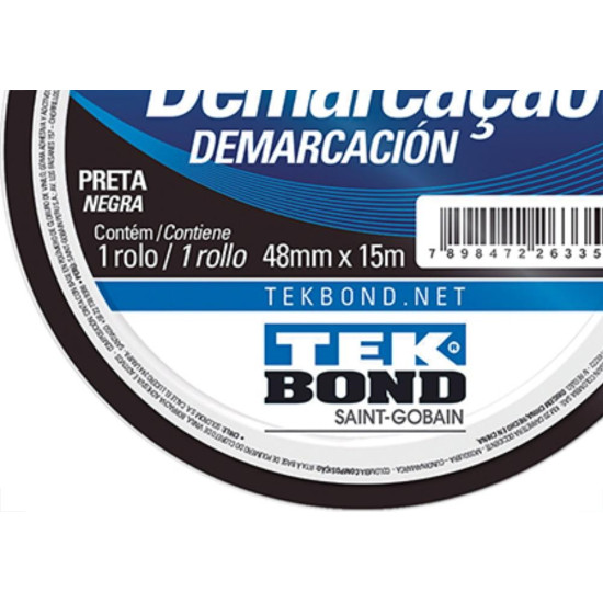 Tek Fita Demarcao Solo 48Mmx15M-Preta