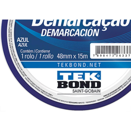 Tek Fita Demarcao Solo 48Mmx15M-Azul