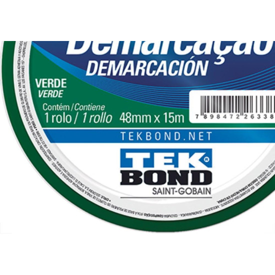 Tek Fita Demarcao Solo 48Mmx15M-Verde