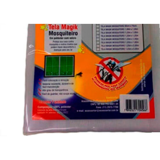 Assessorlar Tela Mosquit.Magik 1,23 X 1,25M-456 Assessorlar Tela Mosquit.Magik 1,23 X 1,25M-456