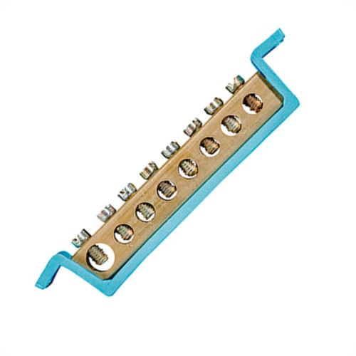 Steck Barramento Neutro 08Termimal Azul