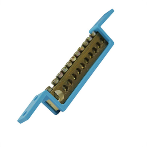 Steck Barramento Neutro 11Termimal Azul