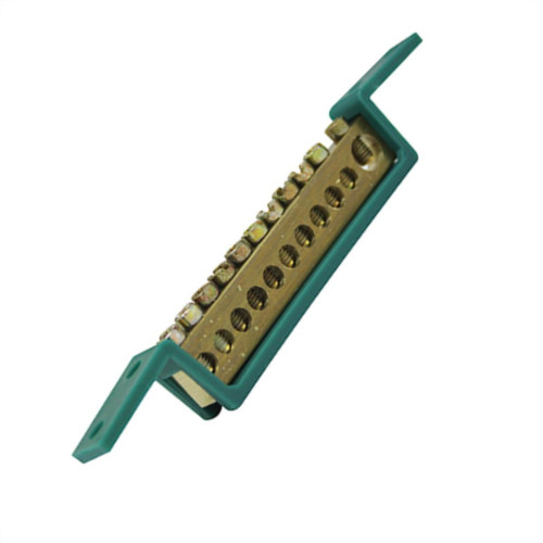 Steck Barramento Terra 11Termimal Verde