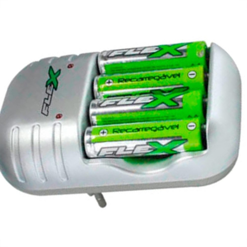 Flex Xcell Carregador Pilha C/4Pilha Fx.C03-4P Flex Xcell Carregador Pilha C/4Pilha Fx.C03-4P