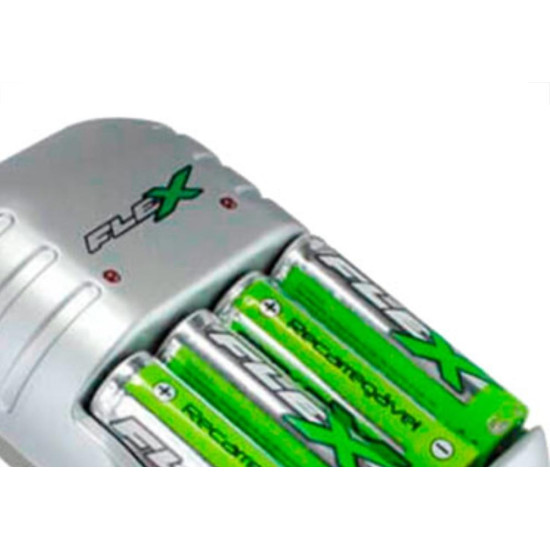 Flex Xcell Carregador Pilha C/4Pilha Fx.C03-4P Flex Xcell Carregador Pilha C/4Pilha Fx.C03-4P