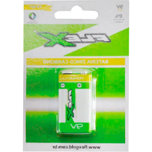 Flex Pilha Bateria 9V Zinc-9Z1