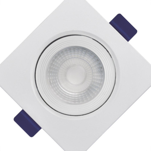 Black Spot Led 3W B&D Quadrado 6500K Black Spot Led 3W B&D Quadrado 6500K