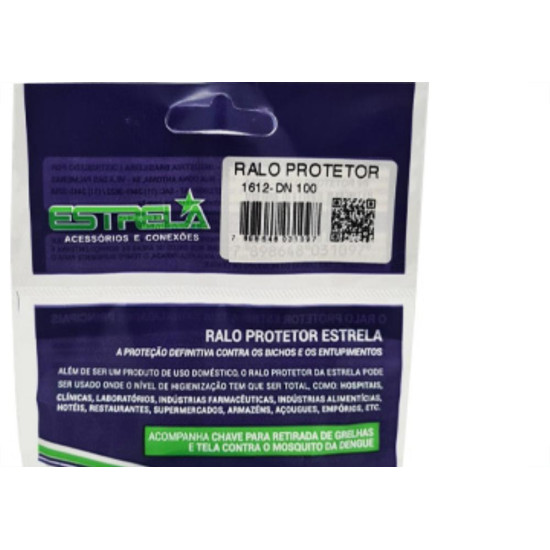 Conexao Ralo Protecao P/Grelha Estrela 100Mm