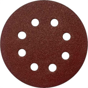 Disflex Disco Lixa Pluma Ferro 5 X120 8Furo - Kit C/10 Pc