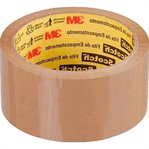 3M Fita Adesiva P/Embalagem Marrom 48 X 50 - Kit C/4 Rl 3M Fita Adesiva P/Embalagem Marrom 48 X 50 - Kit C/4 Rl