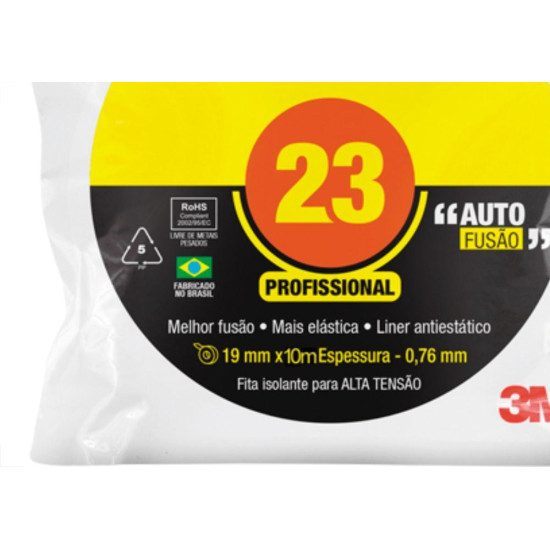 3M Fita Isolante Alta Tensao 19X10M 3M Fita Isolante Alta Tensao 19X10M