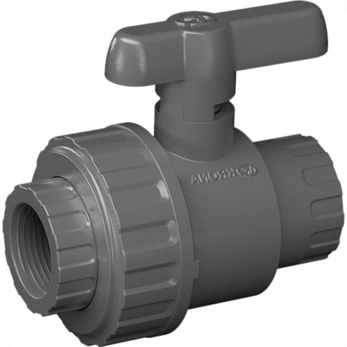 Registro Esfera Pvc Com Uniao Rosca Interna Krona 1,1/4'' Registro Esfera Pvc Com Uniao Rosca Interna Krona 1,1/4''