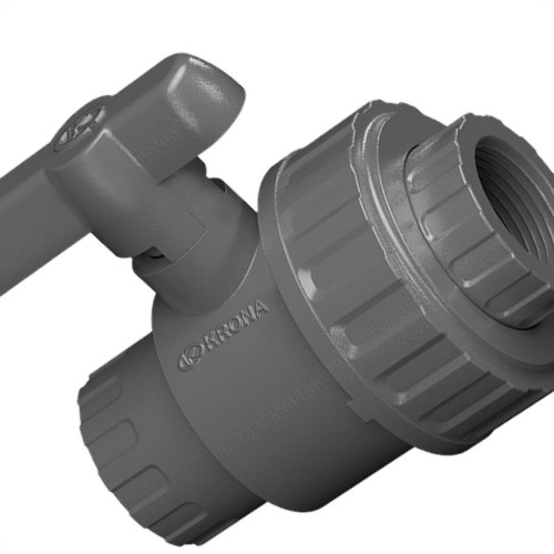 Registro Esfera Pvc Com Uniao Rosca Interna Krona 1,1/4'' Registro Esfera Pvc Com Uniao Rosca Interna Krona 1,1/4''