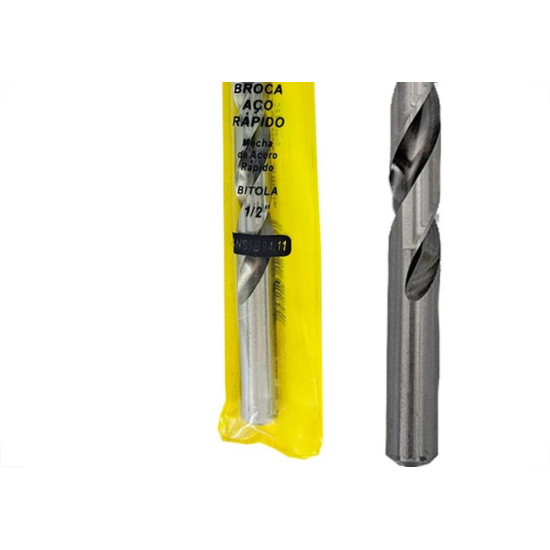 Broca Aco Rapido Jomarca- 1/2'' - Kit C/5 Pecas