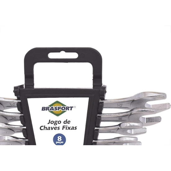 Chave Fixa Jogo Brasfort 6 A 22Mm Com 8 Pecas - 6039