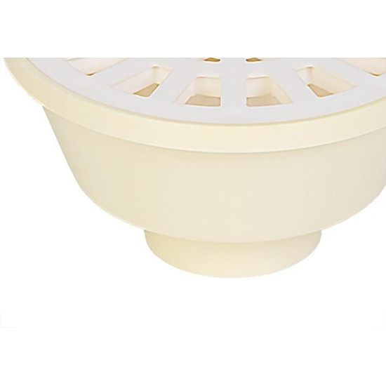 Ralo Sifonado Krona Redondo Branco 10Cm Ralo Sifonado Krona Redondo Branco 10Cm