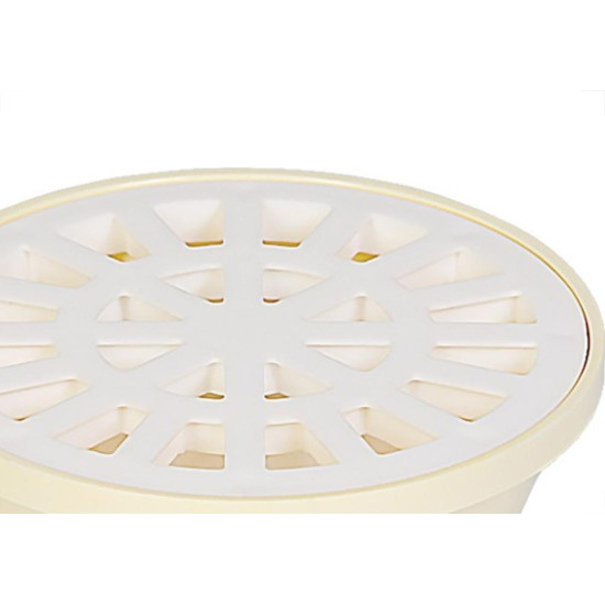 Ralo Sifonado Krona Redondo Branco 10Cm Ralo Sifonado Krona Redondo Branco 10Cm