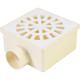 Ralo Sifonado Krona Quadrado Branco 10X10Cm Ralo Sifonado Krona Quadrado Branco 10X10Cm