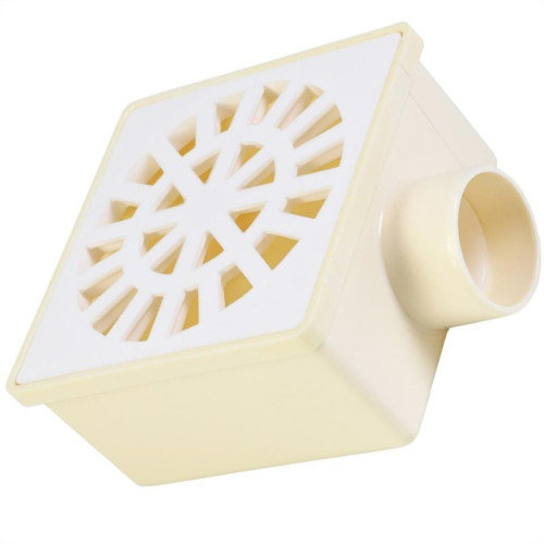 Ralo Sifonado Krona Quadrado Branco 10X10Cm Ralo Sifonado Krona Quadrado Branco 10X10Cm