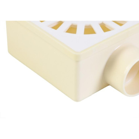 Ralo Sifonado Krona Quadrado Branco 10X10Cm Ralo Sifonado Krona Quadrado Branco 10X10Cm