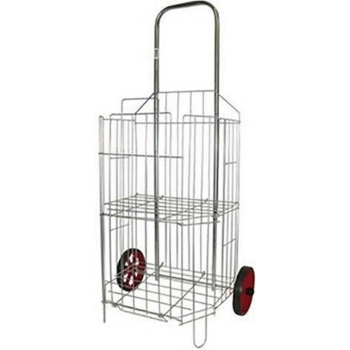 Carrinho De Feira Cano Longo 2 Tubos Zincado Carrinho De Feira Cano Longo 2 Tubos Zincado