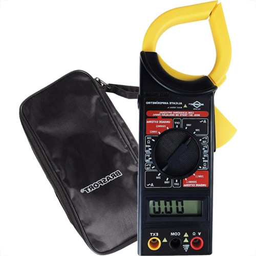 Amperimetro Alicate Digital Brasfort Com Estojo - 8559 Amperimetro Alicate Digital Brasfort Com Estojo - 8559